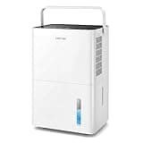 COSTWAY Dehumidifier for Basement, Upgraded Compressor Dehumidifier with Drain Hose, Smart Humidity Control, 24H Timer, Auto Defrost & Child Lock, Quiet for Bedroom, Bathroom & Basement (120)