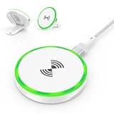 Wireless Charger Fast Charging Pad Magnetic Station Compatible for iPhone 17E/17 Air/17 Pro Max/17/16E/16 Pro Max/16 Plus/15,15W Wireless Charger Stand with Kickstand for Samsung Galaxy S26 Ultra S26
