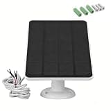360°Adjustable Solar Panel Charger with Wall Mounting Bracket for Video Doorbell 2 3 4