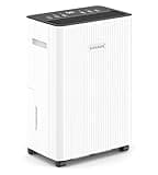 2500 Sq. Ft. Dehumidifier for Basement, 32 Pint Dehumidifiers for Home with Drain Hose, Smart Humidity Control Humidistat, Ultra-Quiet 32dB Moisture Control with 24H Timer for Bathroom, Bedroom & RV