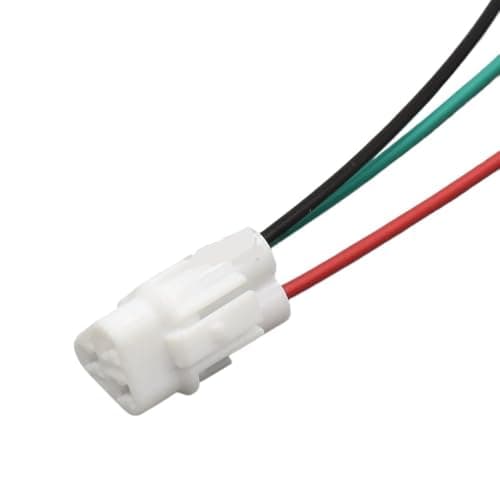 Car Connector 1 Set 2.2mm Sealed Series 3 Pin Way Male Female Automotive Motorcycle Connector 6180-3241 6187-3271(White)