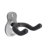 NUALLY Guitar Wall Mount Hanger Hook, Rotatable Metal Guitar Hanger with Soft Foam Padding for Acoustic Electric Bass Ukulele Banjo, Wall Display Holder for Guitar(Silver)