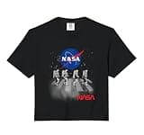NASA Astronauts Walking in Space Insignia Logo Comfort Colors Crop Top