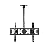 JDXQBLD Tv Stand,Ceiling Tv Bracket, Height Adjustable Tv Wall Ceiling Mounts with Tilt Swivel, Fits 32-70 Inch Flat Panel Tv Screens