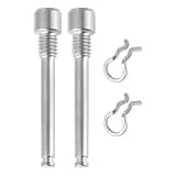2 Pack Bike Brake Caliper Bolt Screws,Titanium Alloy Bicycle Disc Brake Caliper Screw Bolts for Mountain Bicycle Cycling Bolts Accessories,Silver
