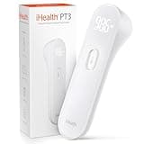 iHealth No-Touch Forehead Thermometer for Adults, Kids, Babies - 1s Fast Accurate, 3 Ultra-Sensitive Sensors, Quiet Vibration Feedback, Digital Large LED Digits, Easy to Use for Home & Nurses, PT3