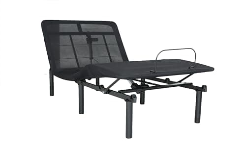 Cyranture Adjustable Bed Frame Queen Size Adjustable Bed Base with Wireless Remote Control, Electric Beds Frame for Bedroom Dorm Elderly Room, Head and Foot Inclin, Quiet Motor, Black
