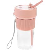 TOGEVAL Portable Blender 350ml Personal Size with Efficient Motor and Direct Drinking Design, Stainless Steel and Pp Material, Travel Juicer Cup with Straw Hole for Fresh Juice