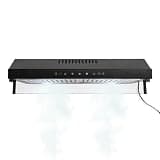TANAUT 24 Inch Stainless Steel Under Cabinet Range Hood, Gesture Control