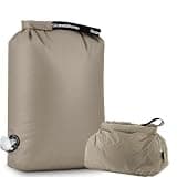Aquorix Travel Laundry Bag, Pump-Free Vacuum Compression Dirty Clothes Bag for Suitcases, Large Waterproof Wet Dry Bag, Space Saver Reusable Laundry Bag for Cruise Essentials, Road Trip & Dorm, Grey