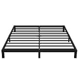 Upcanso 7 Inch King Bed Frame No Box Spring Need, Low Profile Metal Platform King Size Bed Frame, Heavy Duty Support Bedframes King, Easy Assembly