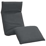 POUFGDR Folding Sun Lounger with Gray Oxford Fabric, Metal Frame, and Collapsible Design, 68.9 x 21.3 x 3.3 Inches, Water Resistant for Outdoor Use