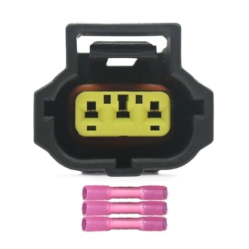 Geradepart Barometric Pressure Sensor Connector Wiring Harness Pigtail Plug S-1837 1P1702 3U2Z-14S411-YLA Fit for Mazda 3 6 Rx-8 626 Millenia Protege Protege5 97-07 | Fit for Ford F150 99-04, 3 Pin