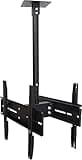 iumLeap Universal TV Stand Multifunction Dual Screen Ceiling TV Mount Bracket, Fits Most 32-55inch LED Plasma Monitor Flat Panel Screen Display, Holds Up to 99lb TV Mount TV Stan