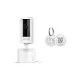 Ring Pan-Tilt Indoor Cam, White with Ring Pet Tag