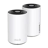 TP-Link Deco XE75 AXE5400 Tri-Band WiFi 6E Mesh System - Covers up to 5500 Sq.Ft, Replaces WiFi Router and Extender, AI-Driven Mesh, 6GHz Band, 2-Pack
