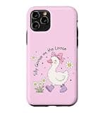 Cute Silly Goose Coquette Girly Porch Back to School Case for iPhone 11 Pro