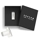 Kacenray Personalized Dual USB Flash Drive, Customized Pen Drive with Logo, Bulk Swivel Thumb Drives for Corporate Welcomes, Seminar Giveaways, with Optional Presentation Boxes (50,16 GB)
