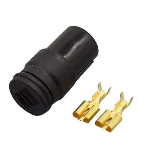 Car Connector 6.3mm 2 Pin Male Female Round Water Proof Auto Connector Plug Socket for 6180-2541 6189-0274(Lavender)
