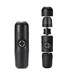 OISNGWNG Manual Coffee Maker Hand Operated Espresso Machine Pot Portable Outdoor Travel for Camping Hiking Black