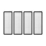 4PCS Fit for Roborock Q Revo MaxV/Q Revo S/Q Revo Pro Robot aspirador accesorio Bolsa de polvo Cepillo Lateral Principal filtro Hepa paños de 4