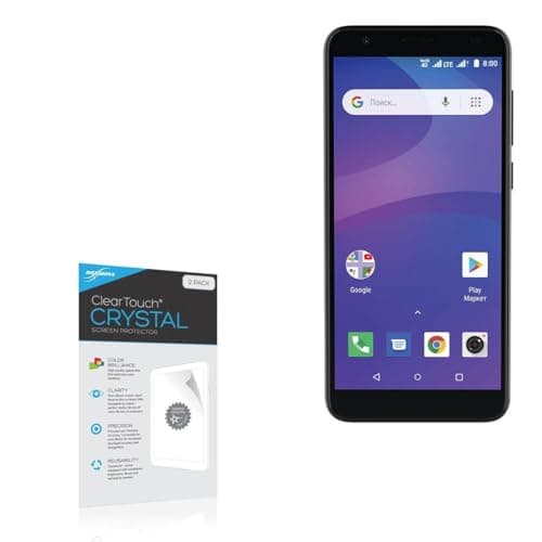 BoxWave Screen Protector Compatible With Philips S260 - ClearTouch Crystal (2-Pack), HD Film Skin - Shields From Scratches