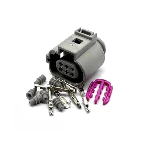 1/6 Pin 1J0973713G Female Valve Connector Waterproof Wire Harness 42121200 (Dark Grey,1 Set) LMNJIUVD(Lavender,1 Set)