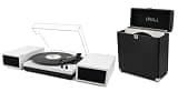 LP&No.1 Vinyl Record Player with Belt-Drive Turntable and Vinyl Record Storage Case
