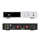 SMSL AO300PRO Power Amplifier DAC Headphone Amp 2.1CH 165Wx2 BT 5.3 Amplifiers with MA5332MS IC MQA MQA-CD DAC CS43131 IC 4.4mm/6.35mm 768K/32Bit XMOS XU316 USB/BT/Coax/Opt/RCA/HDMI(eARC) Input Silver