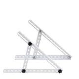 Solar Panel Mounting Brackets 2 Pack 16", Adjustable Tilt Stand with Foldable Legs for RV Roof Boat Ground, 0-90° Angle, 2400Pa Windproof, Lightweight Metal Brackets, Supports Single Side <16“ Panels