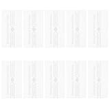 DOITOOL 10pcs Fire Alarm Break Glass Replacement Covers with Accurate Replacement and Visibility, Glass Rectangle Panels for Manual Call Point in Office and School Safety