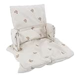 Jenivaint High Chair Seat Cushion Nylon Cloth High Chair Supporting Cushion 41 X 26cm Cartoon Pattern PP Cotton Padded Insert for Children Dining Seating (Type 3)