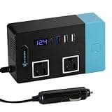 RIWAZO Modified Inverter 300W 12VDC to 120V AC with 2 USB Port