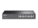 TP-Link TL-SG1016PE | 16 Port Gigabit PoE Switch | Easy Smart Managed | 8 PoE+ Ports @150W | Plug & Play | Sturdy Metal w/ Shielded Ports | QoS, Vlan, IGMP & LAG, Free Expert Help