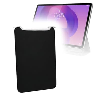 BoxWave Case Compatible with Lenovo IdeaTab Plus - SlipSuit, Soft Slim Neoprene Pouch Protective Case Cover - Jet Black