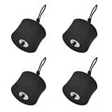 predolo 4 Pieces EVA Drain Plug Leak Reducing Black Cylindrical Drain Plug Waterproof Seal Watercraft Accessory for Kayak, Large