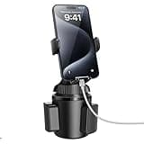 APPS2Car Universal Car Cup Phone Holder | Quick Extension Long Arm | 360° Swivel | Adjustable for iPhone, Samsung, Google, and All Smartphones | Stable & No Shake Design