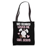 Niemand Liebt Mich So Wie Jesus Easter Rabbit Tote Bag