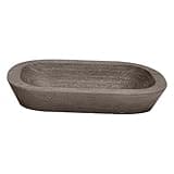 YunJove Candle Holder Candle Bowl Creative Handmade Carved Vintage Rustic Storage Tray