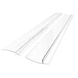 Linda’s Essentials Silicone Stove Gap Covers (2 Pack), Heat Resistant Oven Gap Filler Seals Gaps Between Stovetop and Counter, Easy to Clean Stove Gap Guard (21 Inches, Clear)