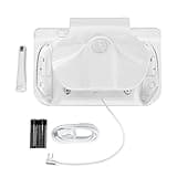 VR Charging Station for Meta 3, Wireless Headset and Controller Charging Dock with 2 Rechargeable Batteries, Fast USB C Charging Stand with RGB Light and Wall Mount (White)