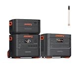 Jackery Explorer 2000 Plus Portable Power Station (2-Pack) with 1x Extra Battery & Parallel Connector, 6128Wh LiFePO4 Battery Pack, 6000W Max Output, Expandable Essential Home Backup Generator