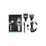 Mobestech Professional Electric Hair Trimmer for Men with Stainless Steel Blades and Low Noise Operation, Portable Cordless Hair Clipper USB Charging Beard Cutting Tool for Home or Travel