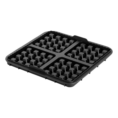 Air Fryer Silicone Biscuit Mold Set Square Waffle Model Non-stick Baking Tray Compatible For Pancakes Baking Accessories(Black 17cm)