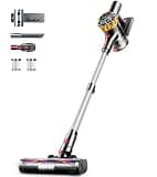 Meskos Cordless Vacuum Cleaner, 550W 45KPA Stick Vacuum with Self-Standing, Anti-Tangle Brush,White