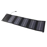 Omquot 25W Durable Compact Solar Panel Foldable Charger for Surveillance Cameras and Laptops