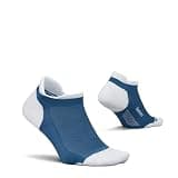 Feetures Elite Golf Max Cushion Tab Ankle Socks - Sport Sock with Targeted Compression - Bluebird Large (1 Pair)