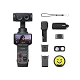 Insta360 Luna Ultra Creator Bundle - 8K Vlogging Camera with Dual Leica Lenses, 12× Zoom, 1" Sensor, Detachable 2" Touchscreen, Triple AI Chip, Pocket Gimbal Camera for Vlog Photography, Cosmic Black
