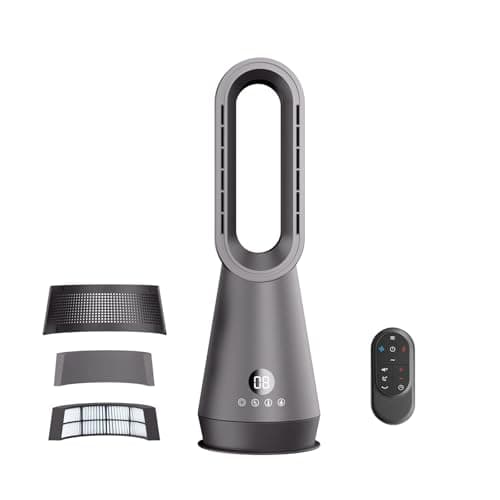 Chikit Bladeless Fan, 3-in-1 Heater Fan Combo (Black)