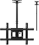 SDdPulse Multifunction Tv Ceiling Mount, Full Motion Height Adjustable Tv Bracket, for 26-65 Inch Flat and Curved Tvs Up to 50Kg Tv Mount Tv Stand
